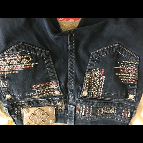 Miss Me Aztec jeans very rare size 24 - Picture 4 of 5